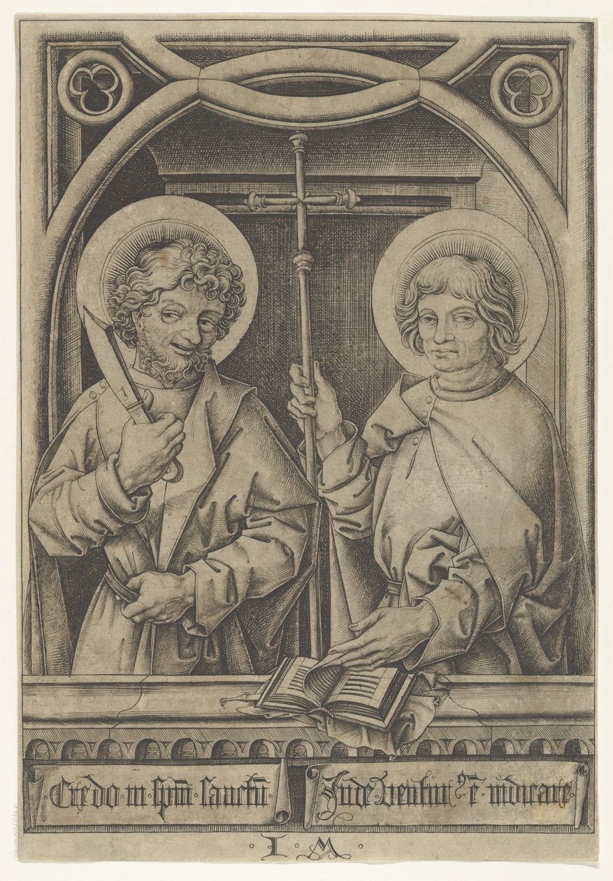 St. Bartholomäus und St. Philippus von Israhel van Meckenem