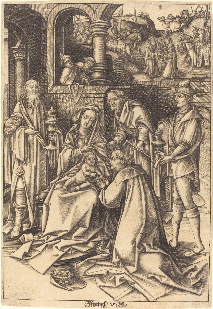 Die Anbetung der Weisen von Israhel van Meckenem after Hans Holbein the Elder