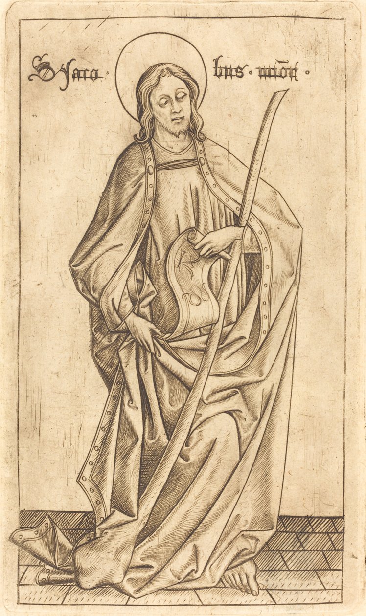 Heiliger Jakobus der Jüngere von Israhel van Meckenem after Master E.S.