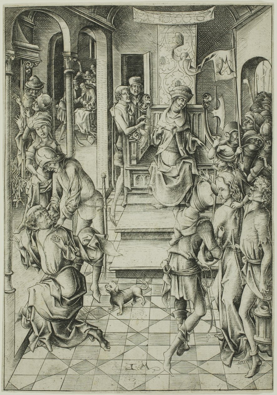 Christus vor Annas von Israhel van Meckenem the younger