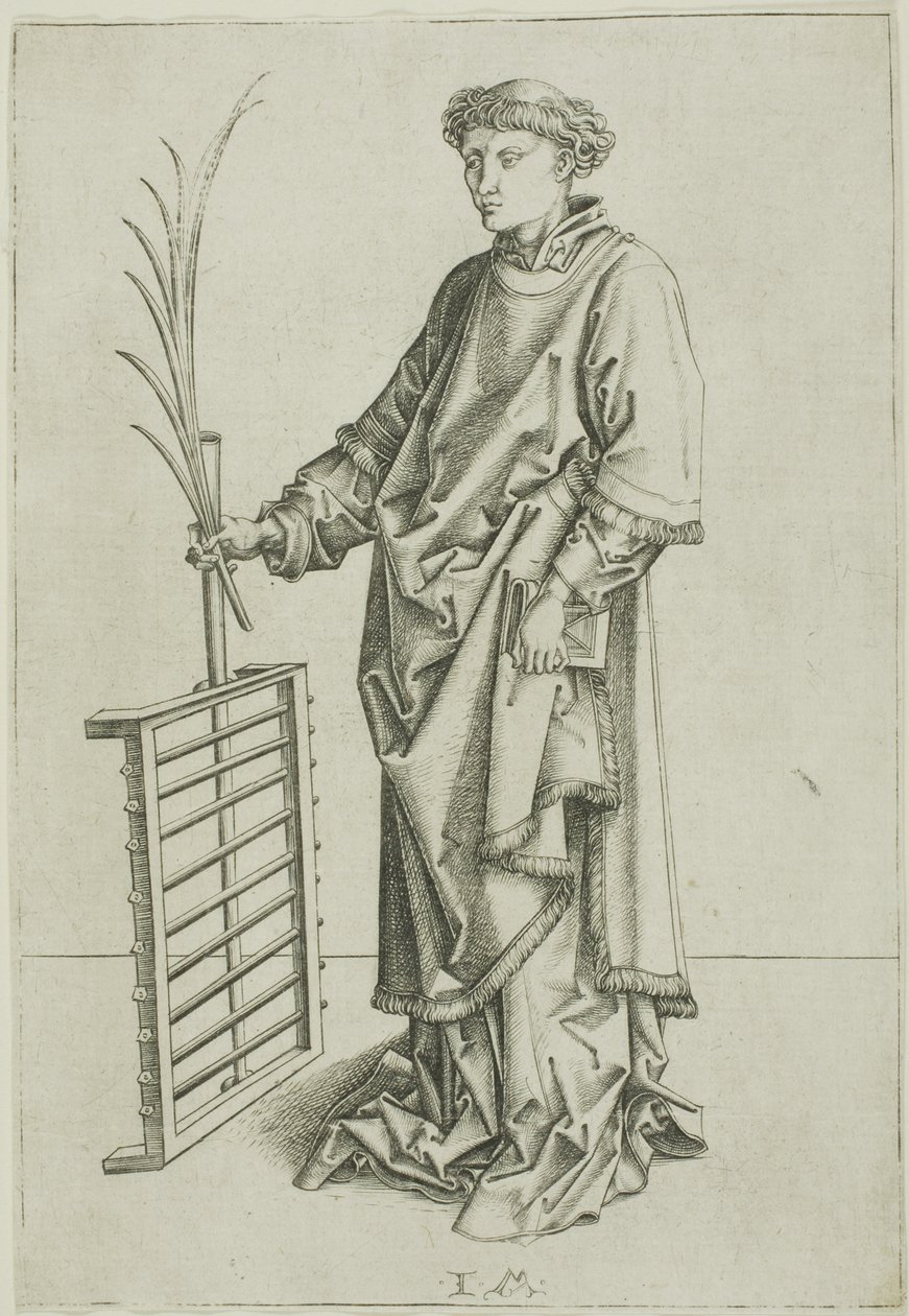 Der heilige Laurentius von Israhel van Meckenem the younger