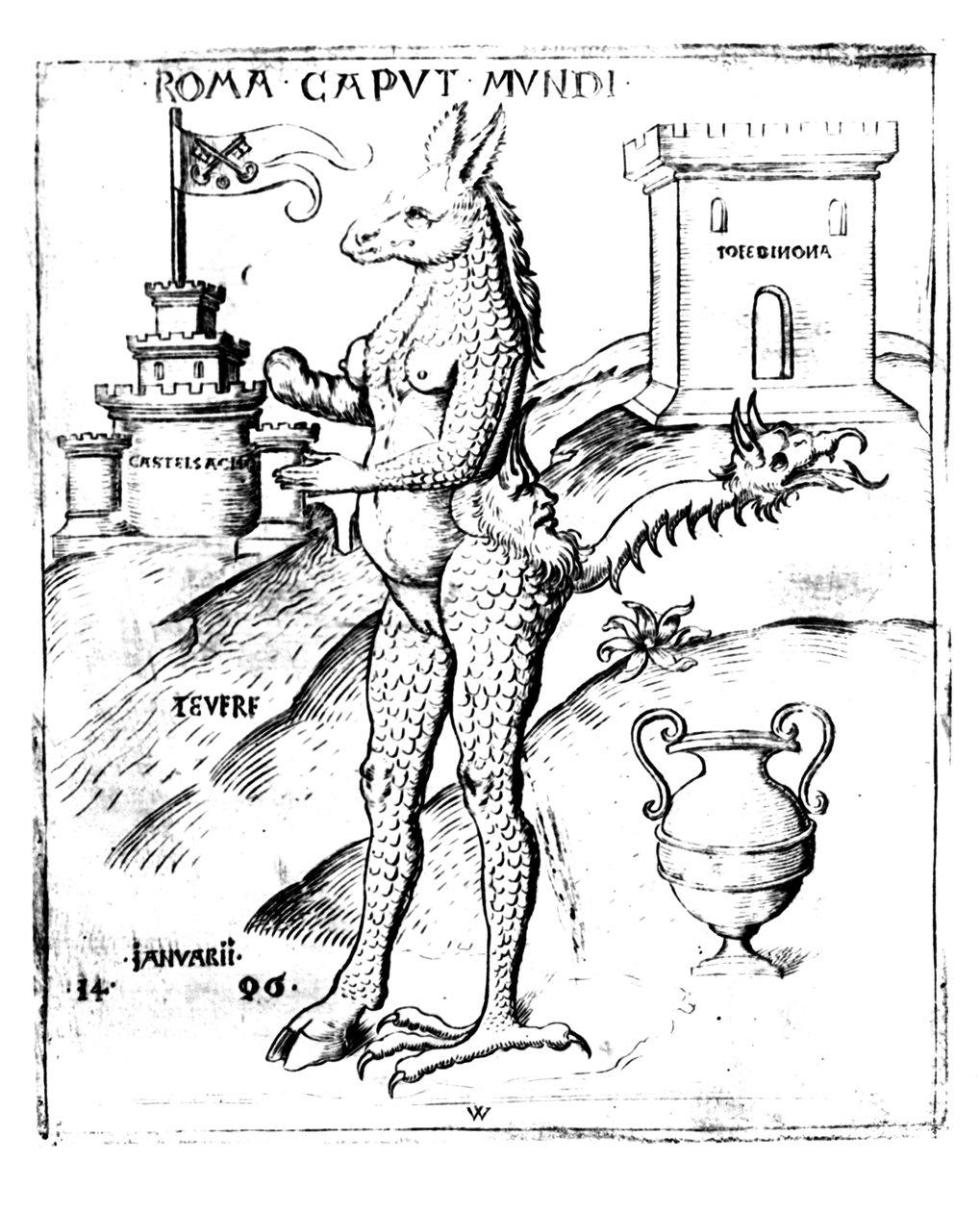 Rom, Hauptstadt der Welt, 1596 von Italian School