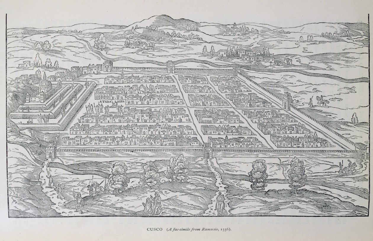 Ansicht von Cusco, aus Ramusio, veröffentlicht 1556 von Italian School