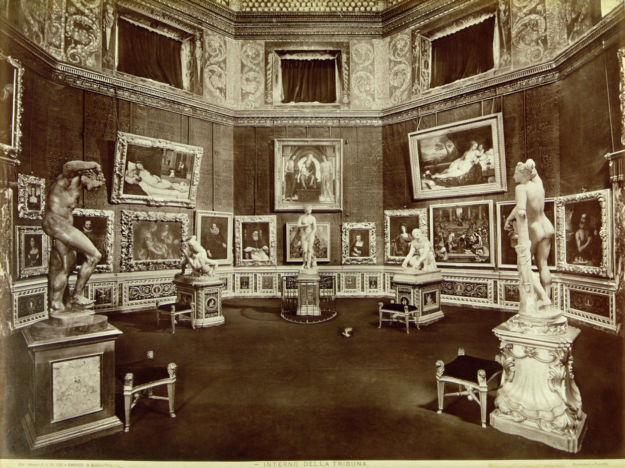 Ansicht des Tribünenraums der Galleria degli Uffizi, entworfen von Bernardo Buontalenti (1531-1608) von Italian School