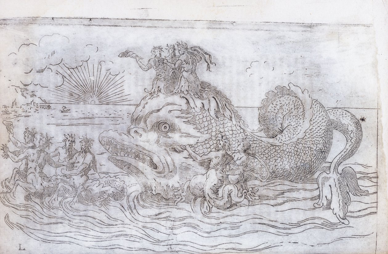 Ein fantastischer Fischwagen, 1579 von Italian School