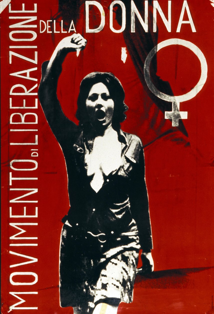 Italienisches Plakat der Frauenbefreiungsbewegung von Italian School