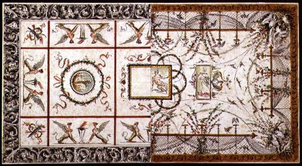 Alternative Entwürfe für eine neoklassizistische Decke, ca. 1800 von Italian School