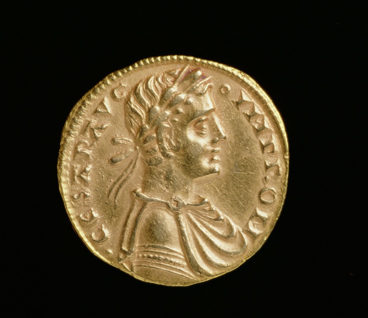 Augustalis von Friedrich II. (1198-1250), Königreich Sizilien und Süditalien, Messina Münze, 1231-50 (Vorderseite) von Italian School