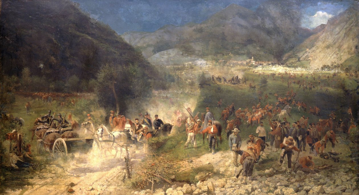 Schlacht von Bezzecca von Italian School