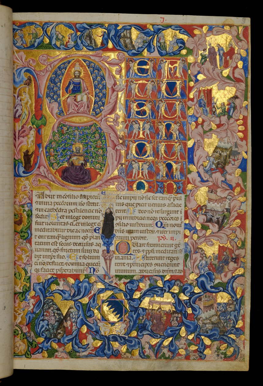 Beatus vir, Christus in Majestät, König David von Italian School