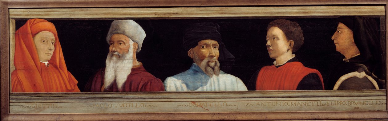 Cassone mit 5 Porträts des Meisters der florentinischen Renaissance von Italian School