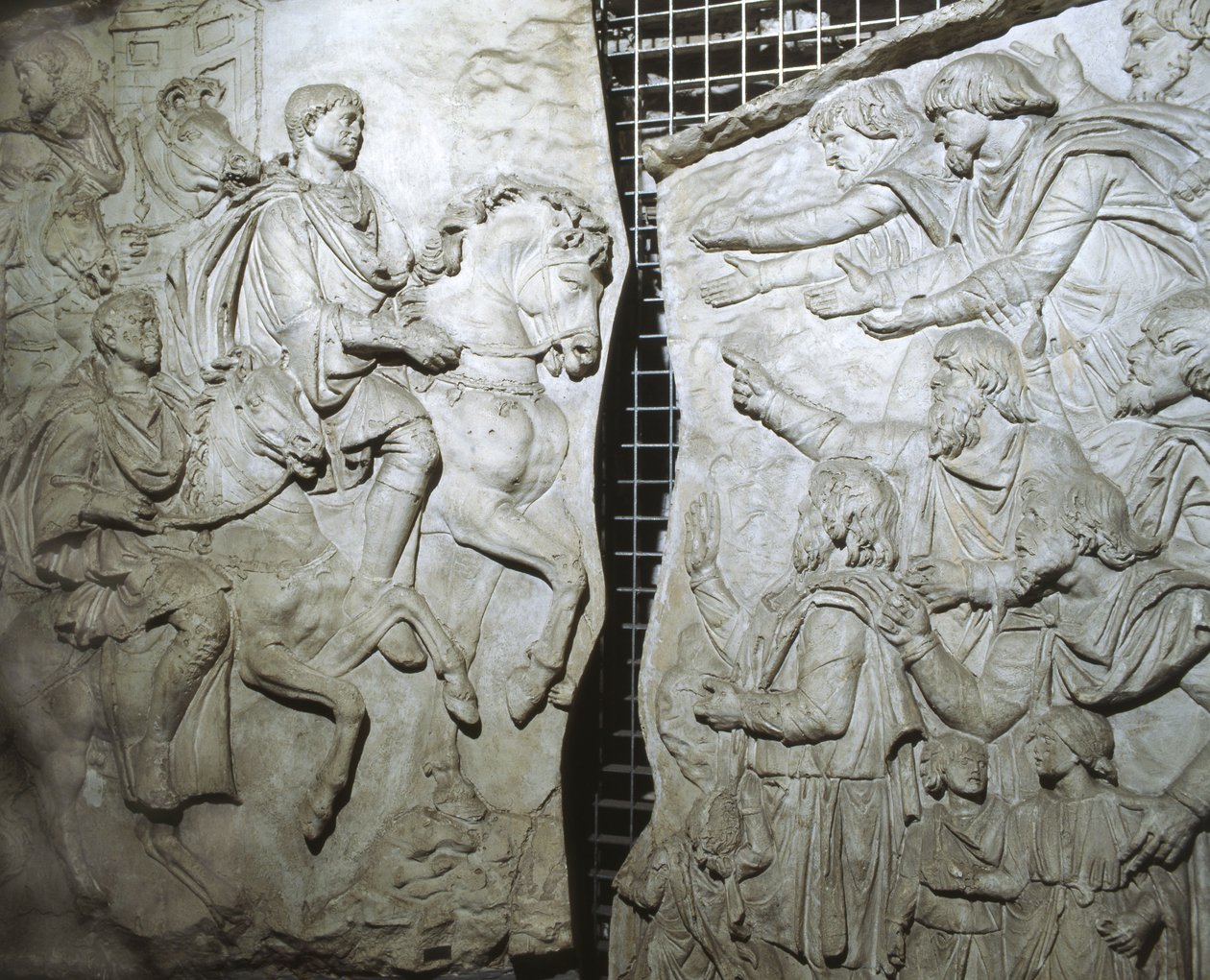 Abguss eines Teils des Reliefs von Trajanssäule, Rom von Italian School