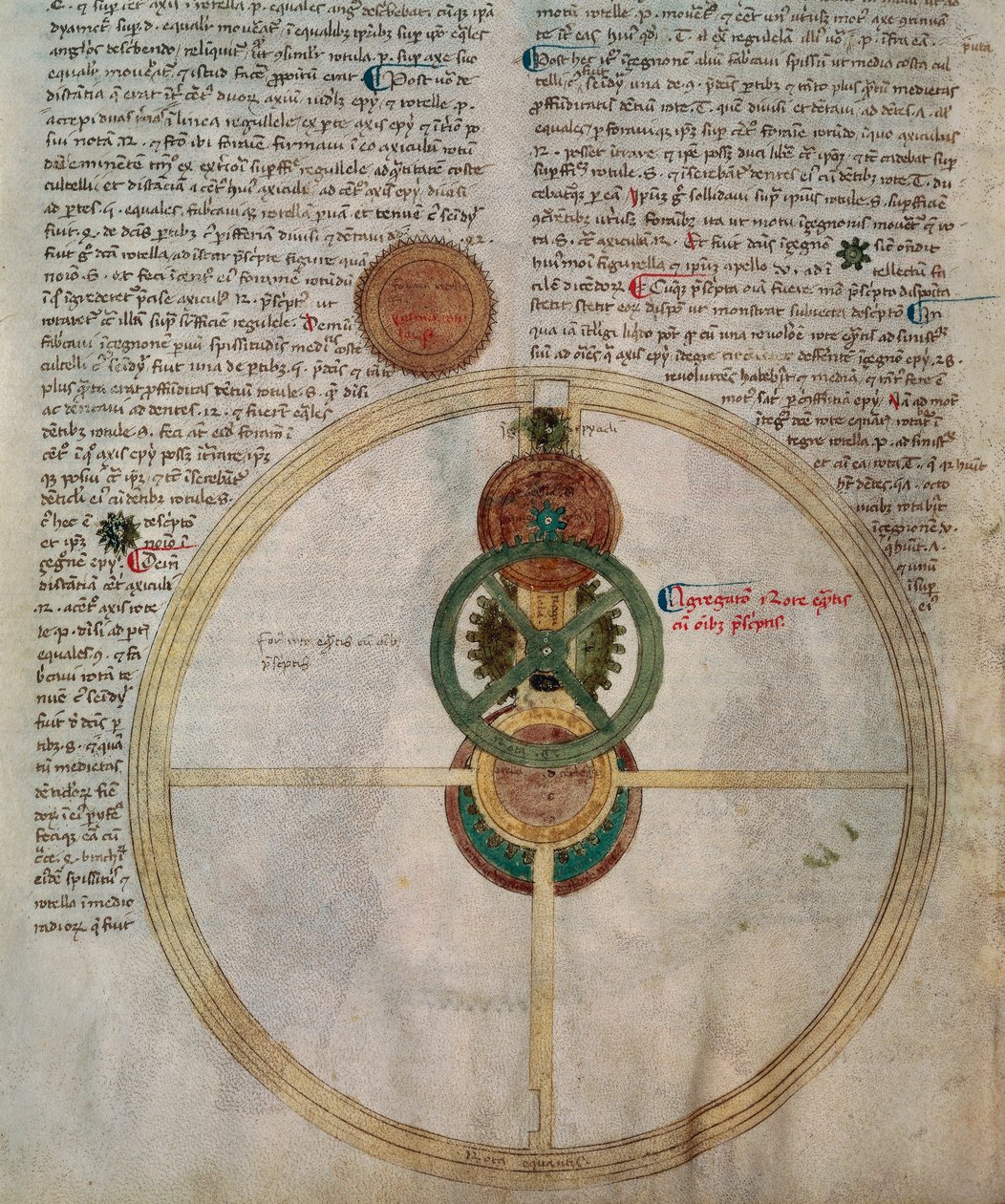 Detail des Astrariums von Giovanni Dall