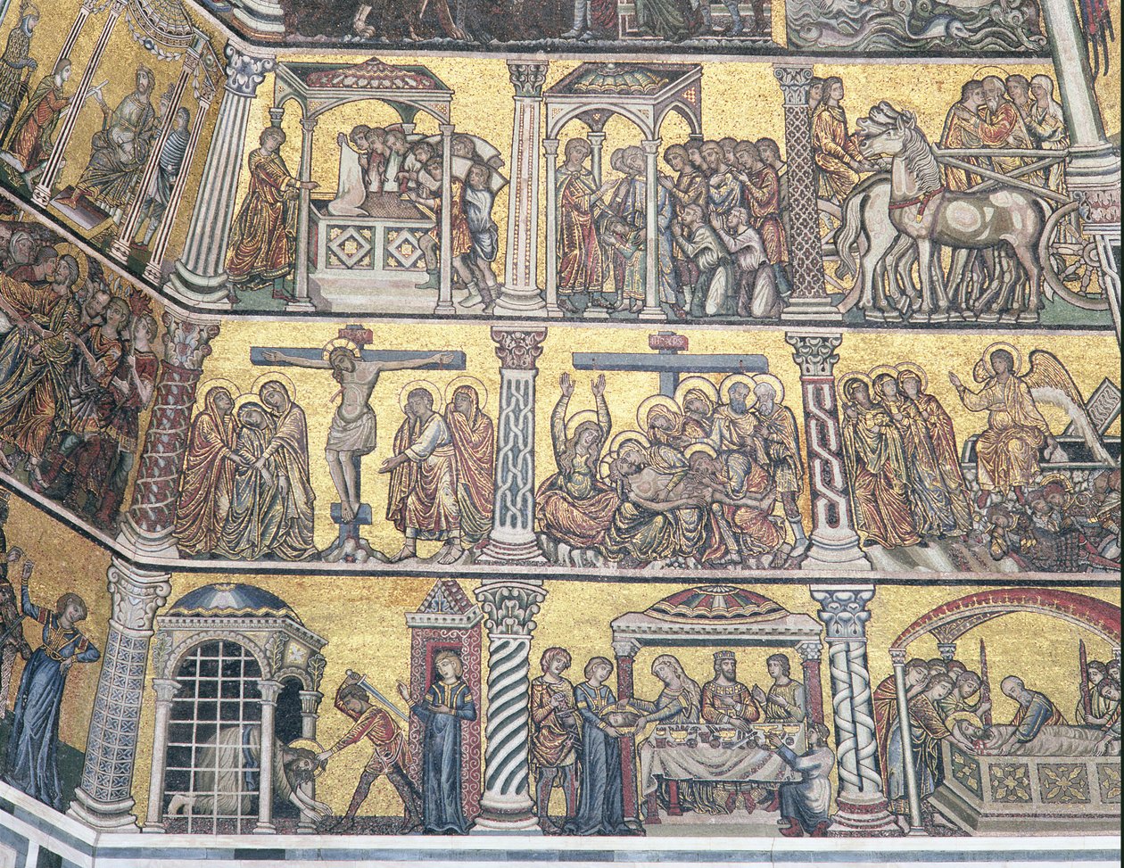 Detail der Decke, Baptisterium, Florenz von Italian School