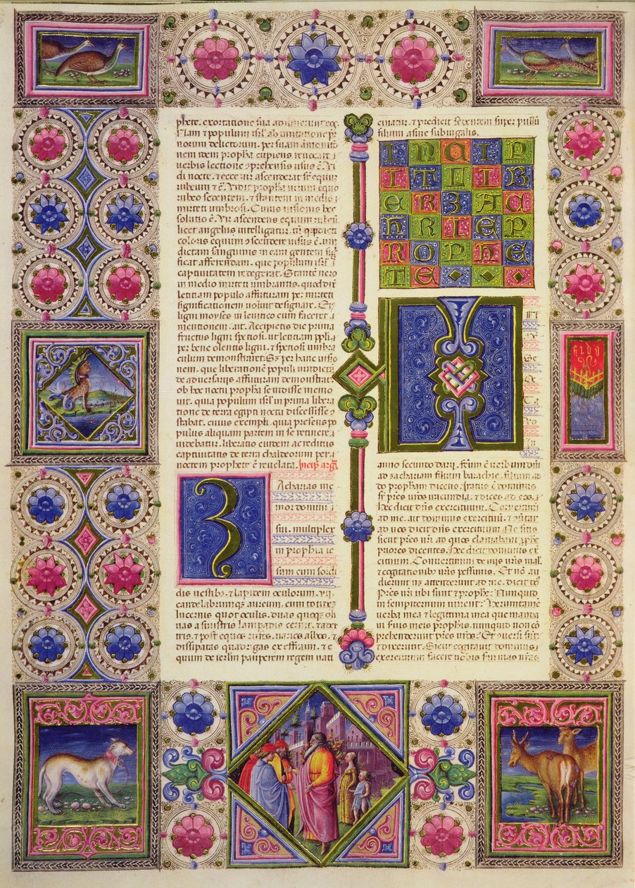 Buch des Propheten Sacharja, aus der Borso d