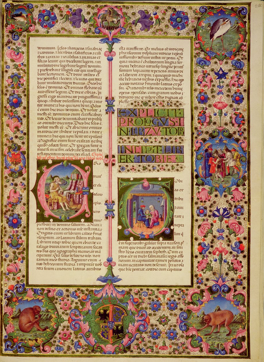 Fol.212r Buch Tobias, aus der Borso d