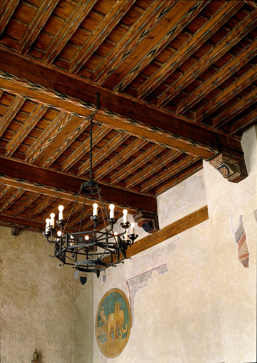 Innenansicht des Rathauses (Palazzo degli Anziani) von Italian School