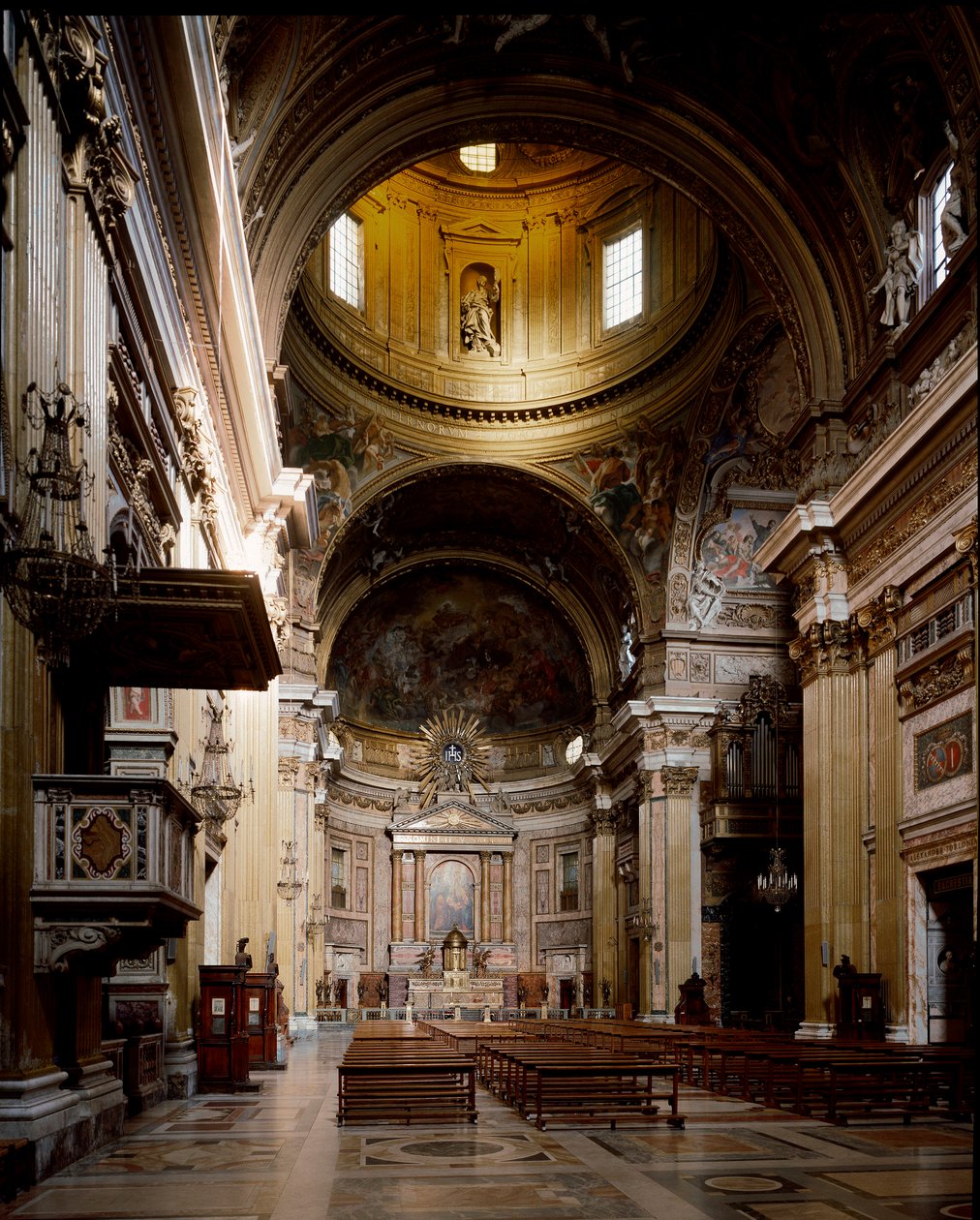 Innenansicht der Jesuitenkirche Gesù von Italian School
