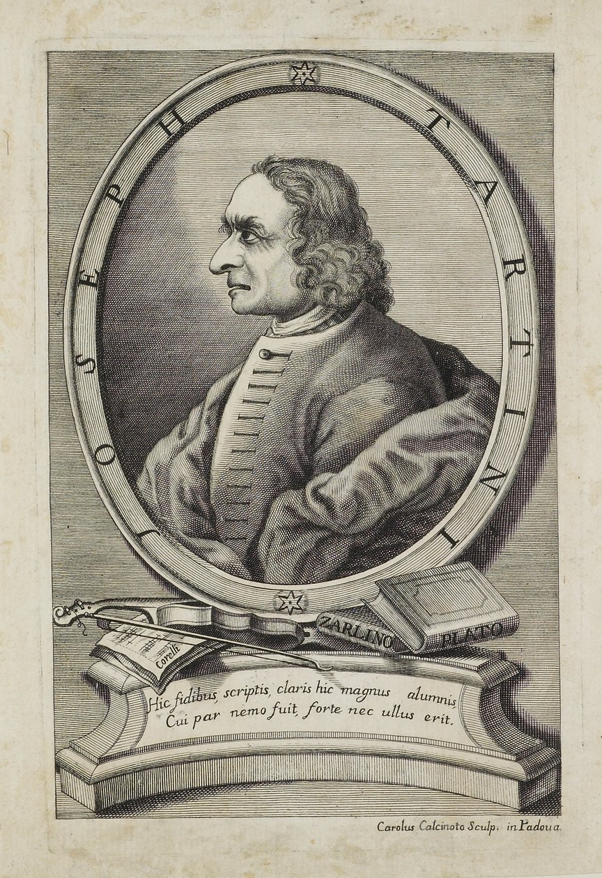 Joseph Tartini, graviert von Carlo Calcinotto (tätig 1763), ca. 1763 von Italian School