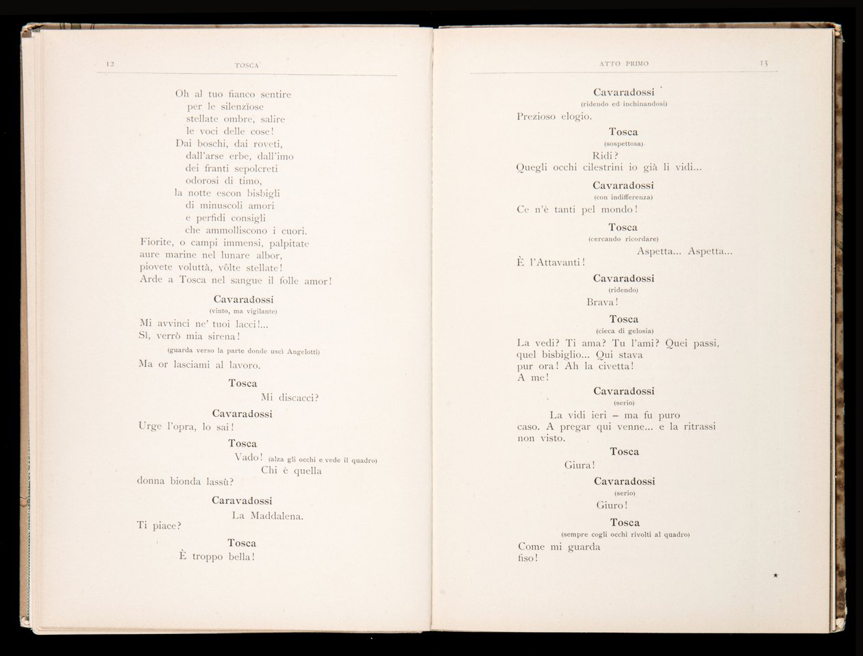 Libretto della Tosca von Giacomo Puccini, Edition Ricordi, Italien von Italian School