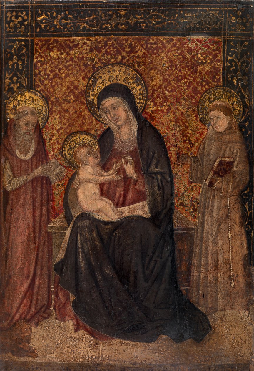 Madonna und Kind mit Heiligen von Italian School