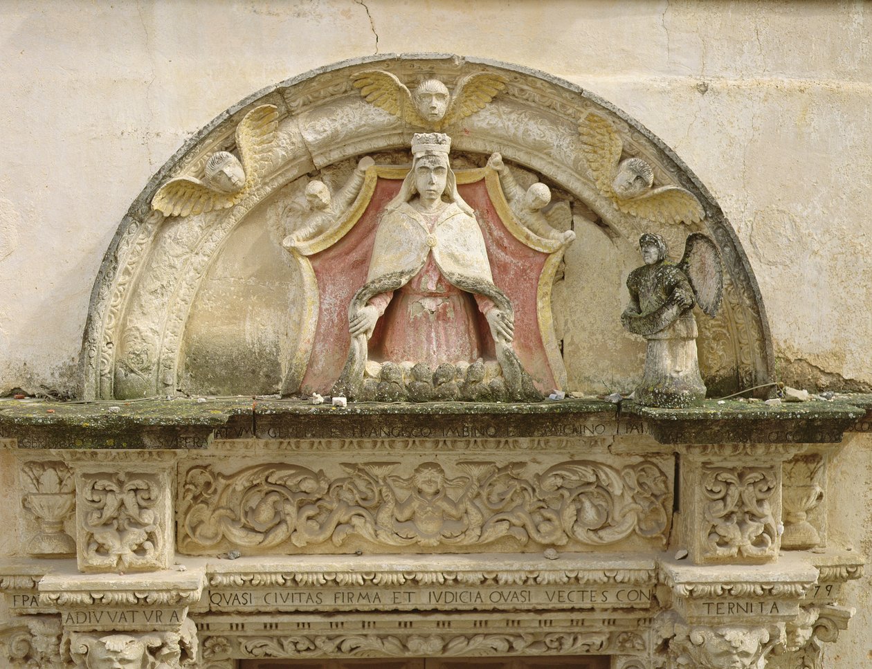 Madonna der Barmherzigkeit (Detail) von Italian School