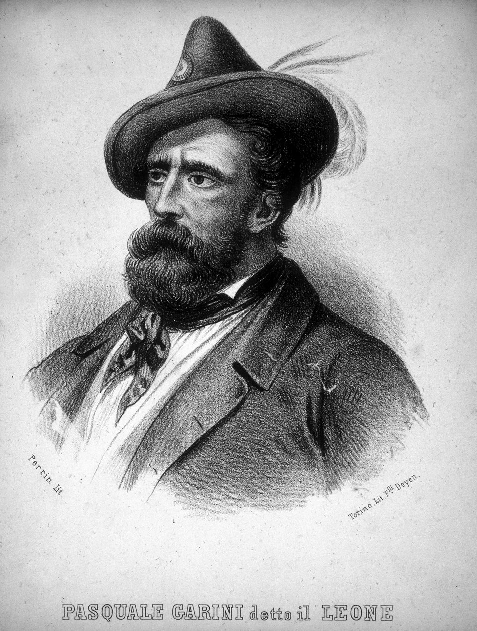 Porträt des Briganten Pasquale Garini, bekannt als „Der Löwe“ von Italian School