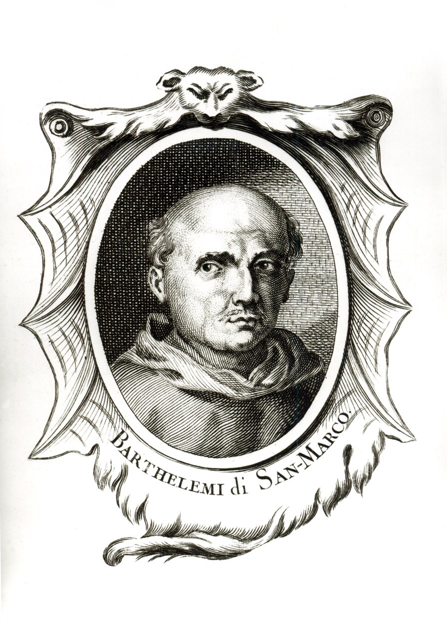 Porträt von Fra. Bartolomeo di San Marco von Italian School