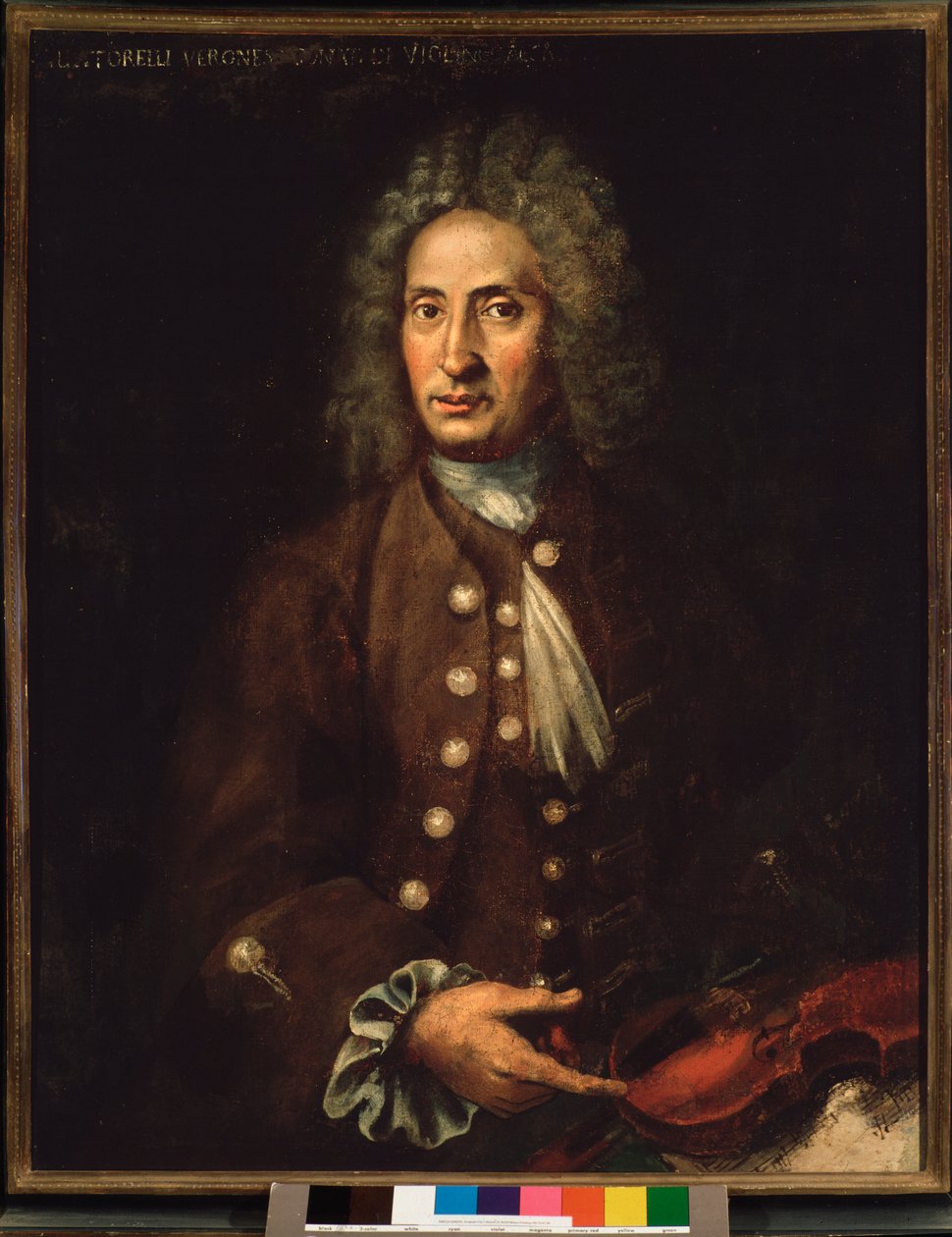 Porträt des italienischen Komponisten Giuseppe Torelli (1658-1709) von Italian School