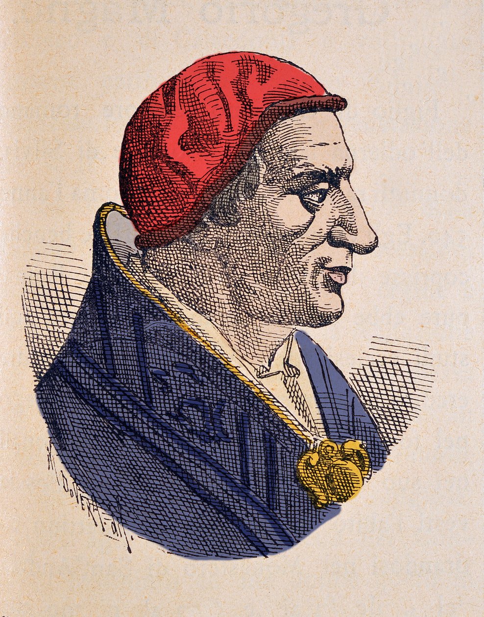 Porträt von Papst Benedikt I. (575-579) von Italian School