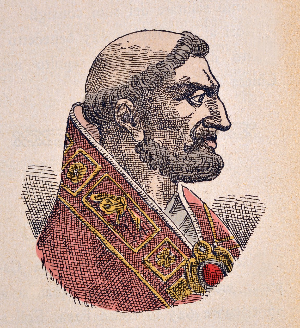 Porträt von Papst Bonifatius V. (619-625) von Italian School