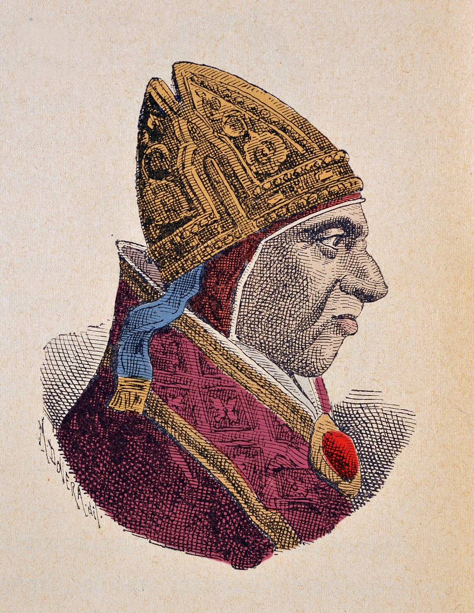Porträt von Papst Kallistus III (1455-1458) von Italian School