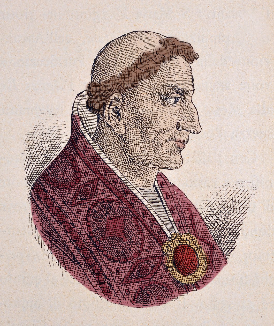 Porträt von Papst Konon (686-687) von Italian School
