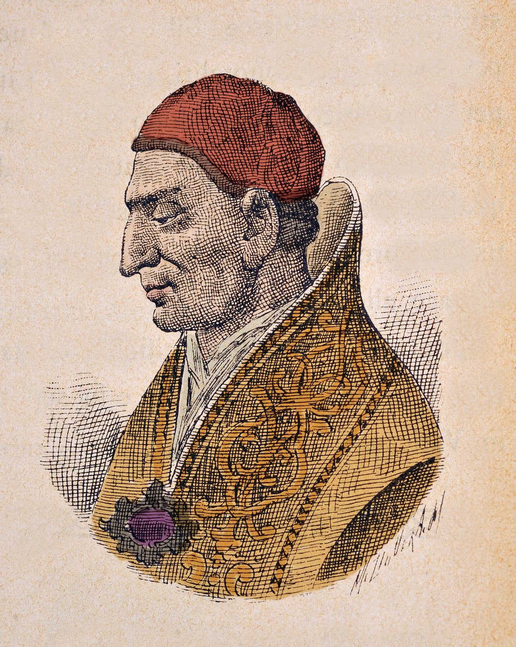 Porträt von Papst Konstantin I (708-715) von Italian School