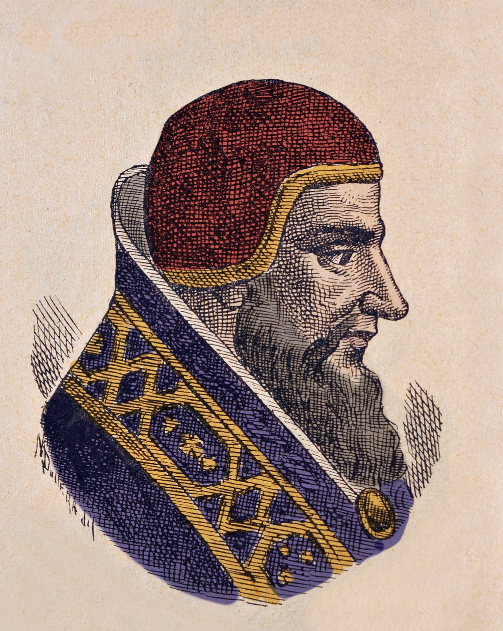 Porträt von Papst Damasus II (1048) von Italian School
