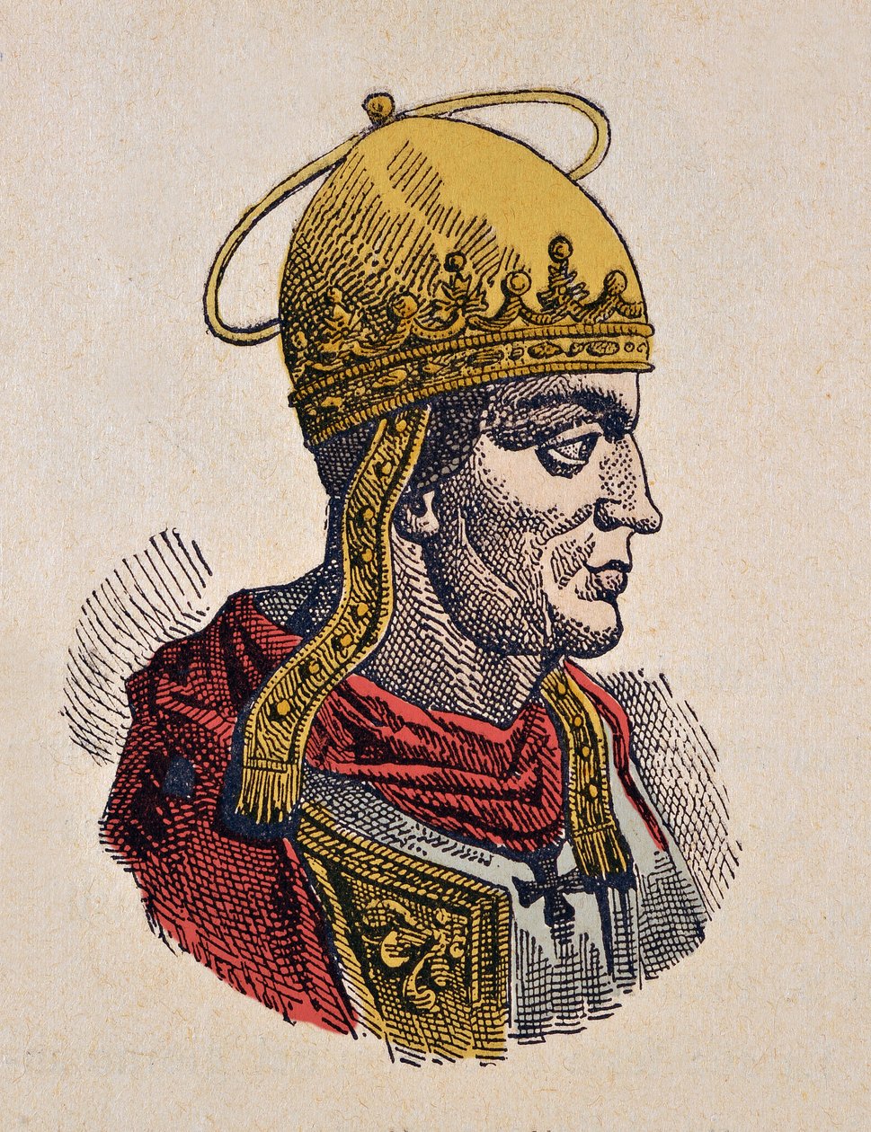Porträt von Papst Hilarius (461-468) von Italian School