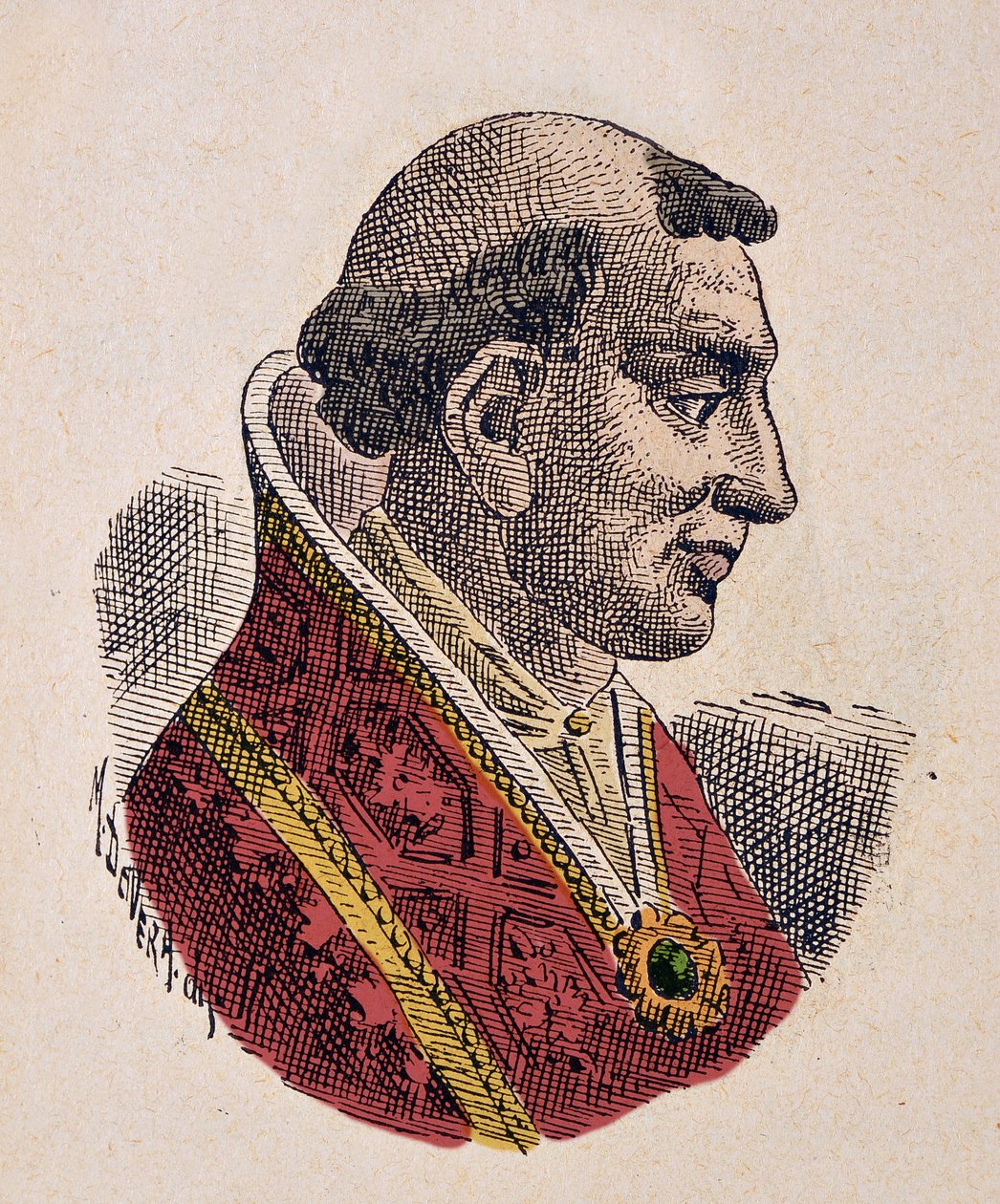 Porträt von Papst Leo VI (928-929) von Italian School