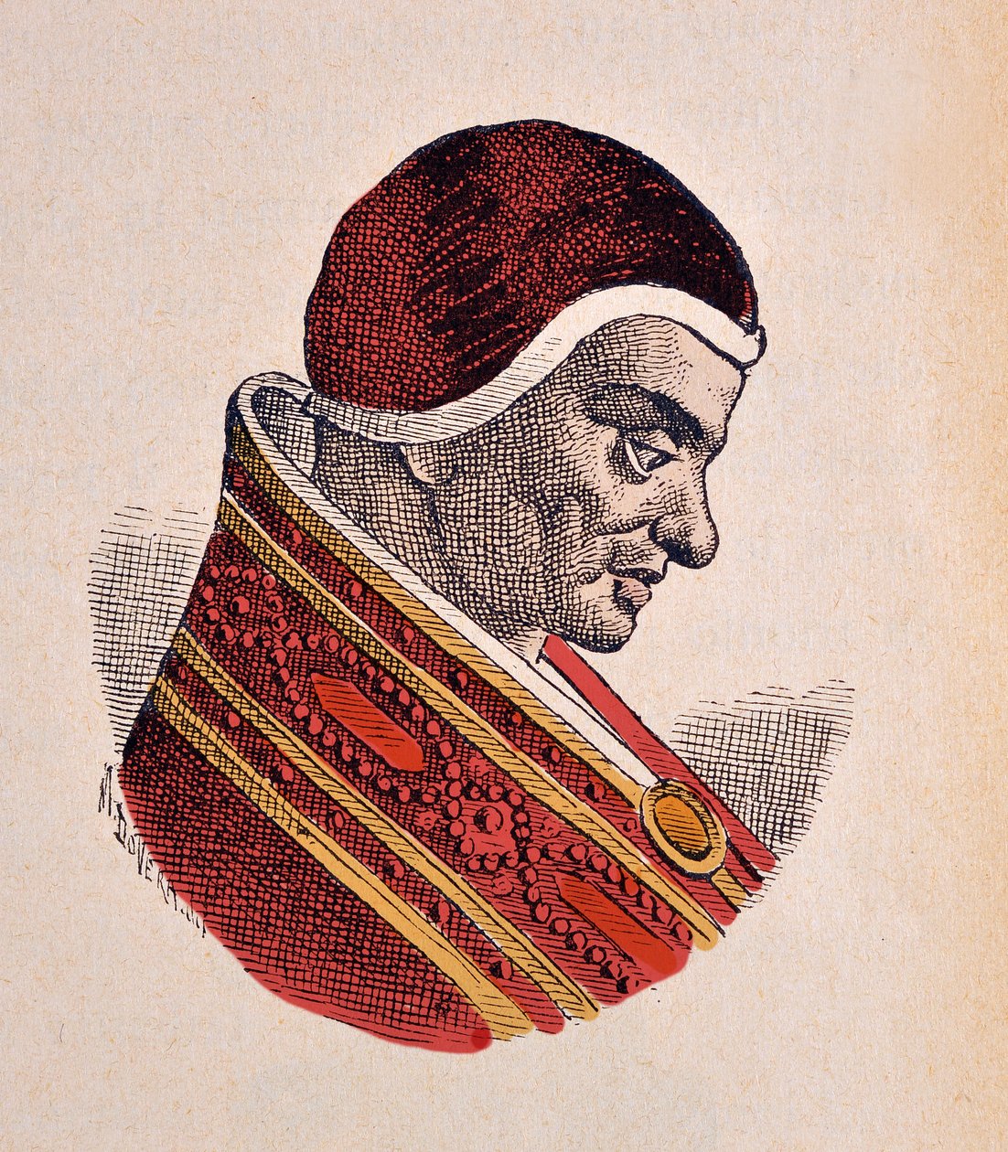 Porträt von Papst Paschalis II (1099-1118) von Italian School