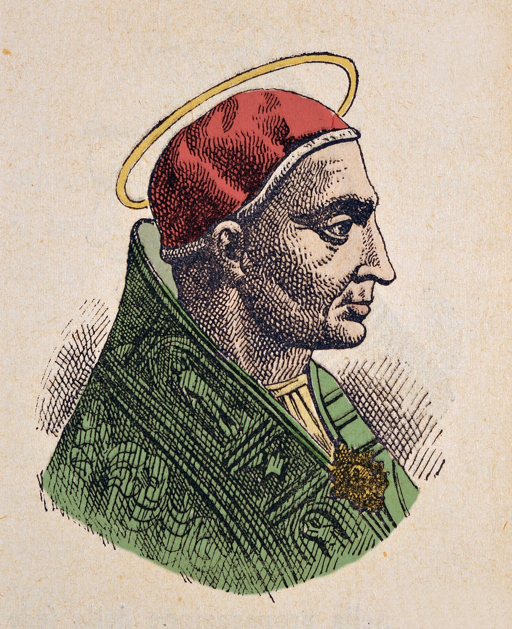 Porträt von Papst Siricius (384-399) von Italian School