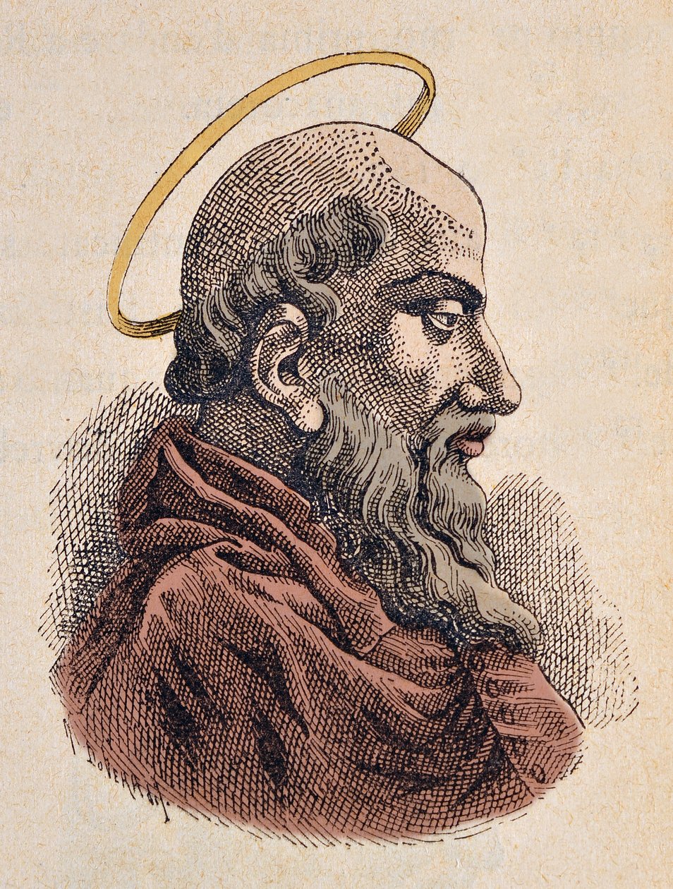 Porträt von Papst Sixtus I. (115-125) von Italian School