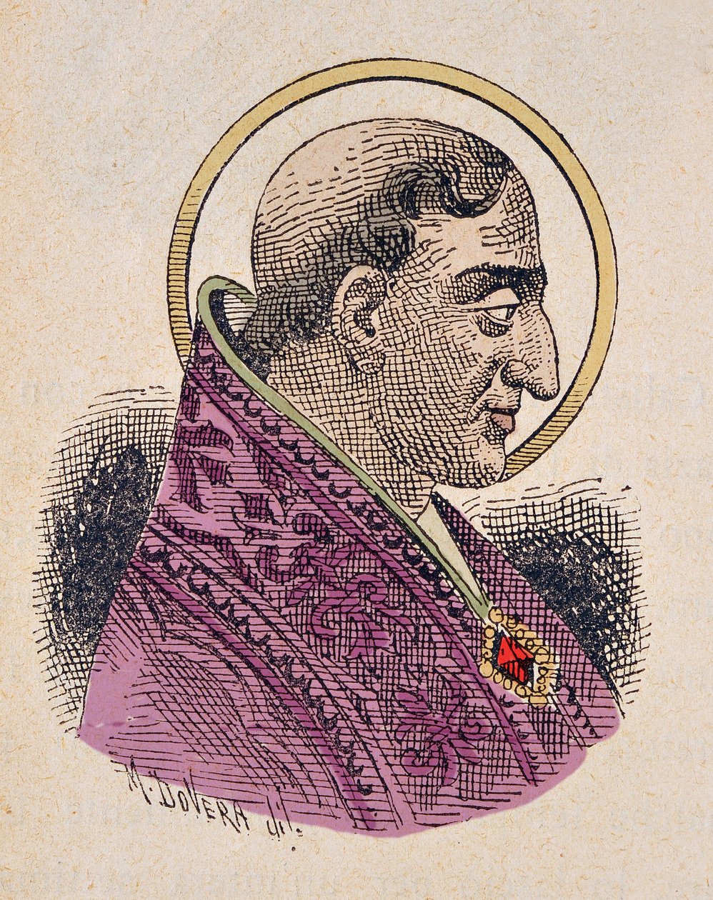 Porträt von Papst Urban I. (222-230) von Italian School