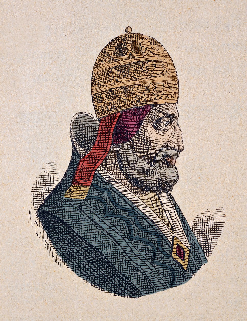 Porträt von Papst Urban III (1185-1187) von Italian School