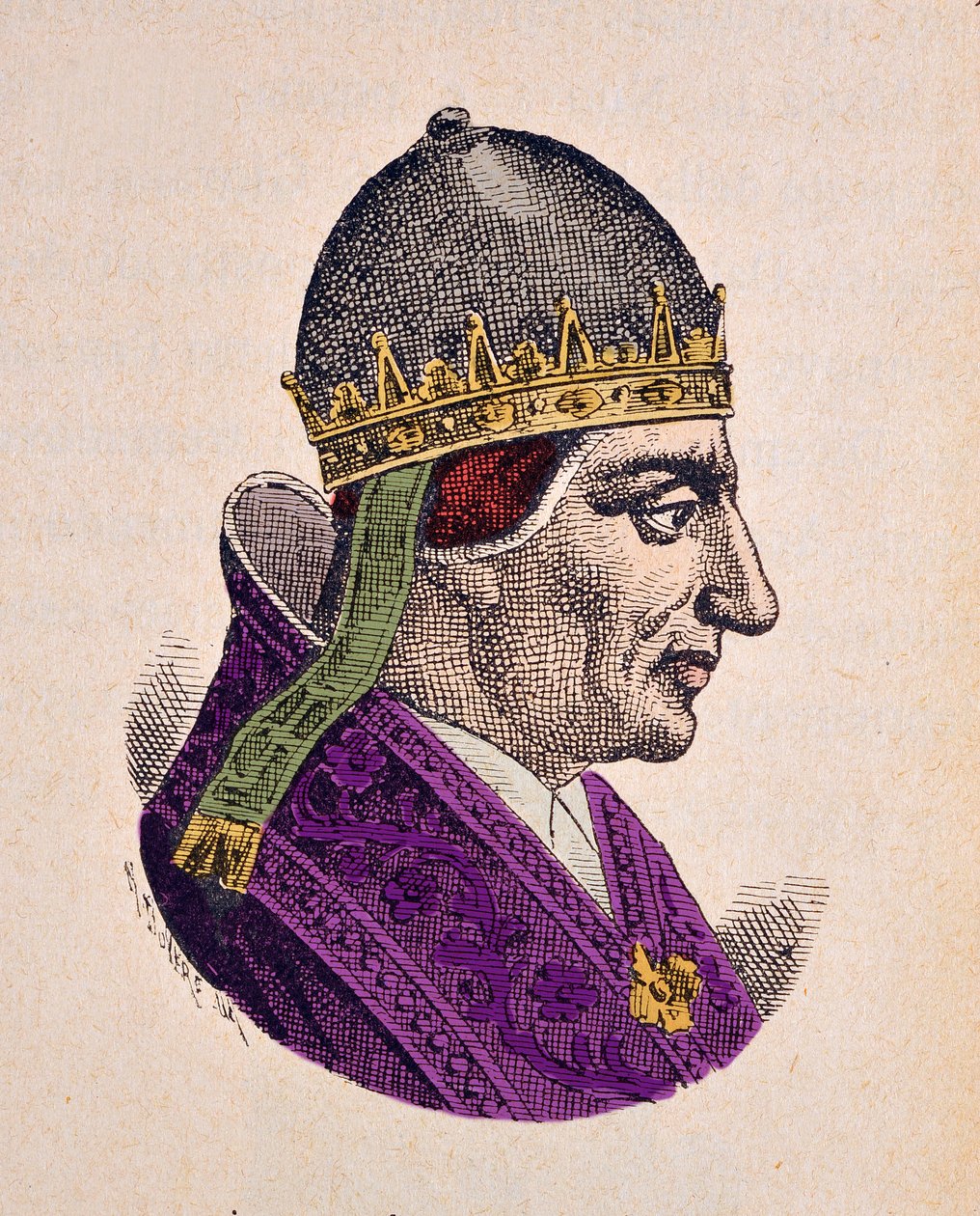 Porträt von Papst Urban V (1362-1370) von Italian School