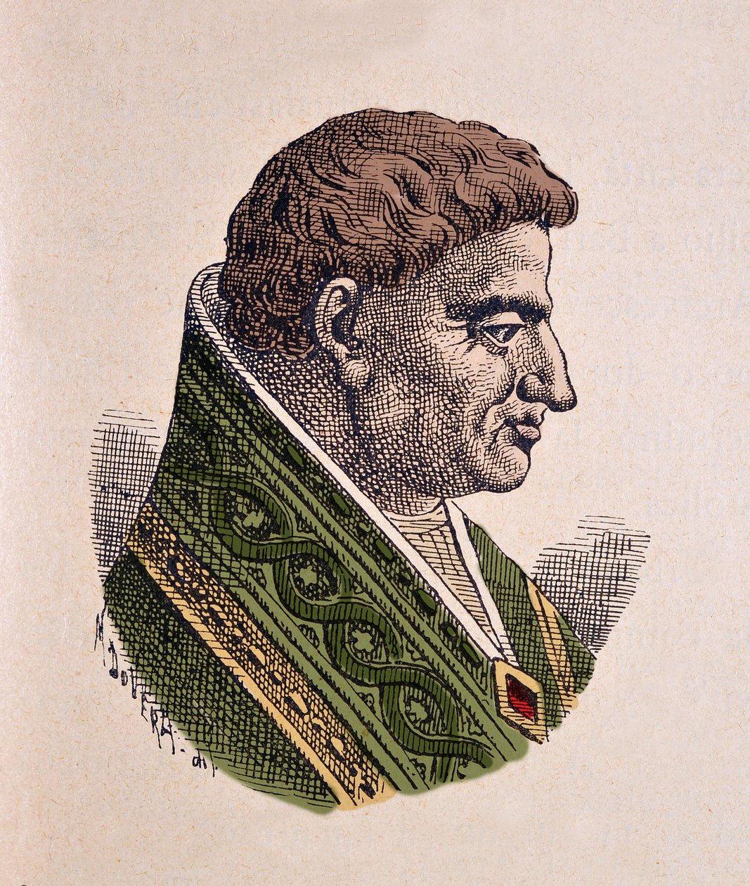 Porträt von Papst Viktor II (1086-1087) von Italian School