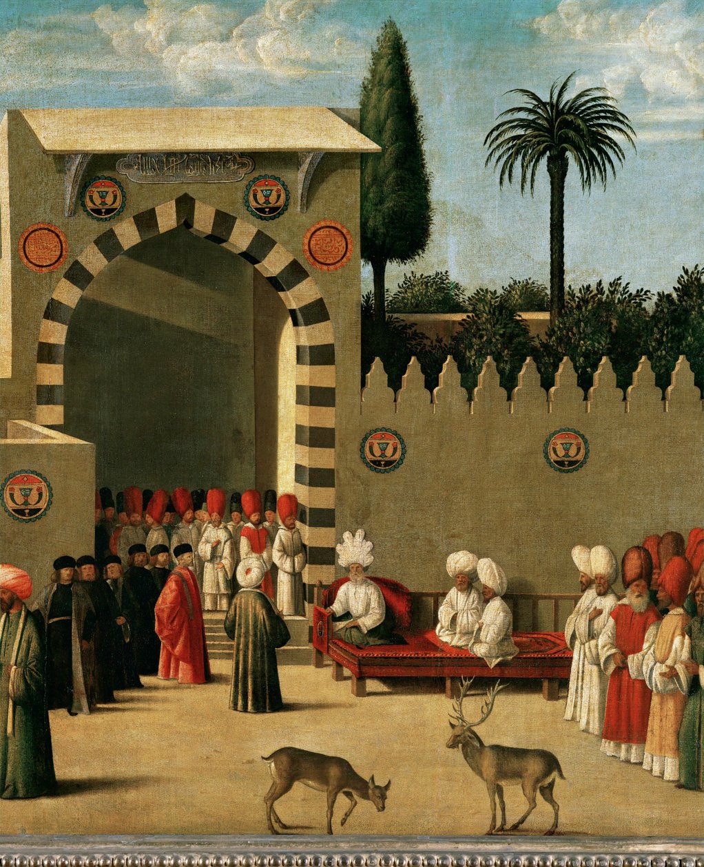 Empfang einer venezianischen Botschaft in einer orientalischen Stadt von Italian School
