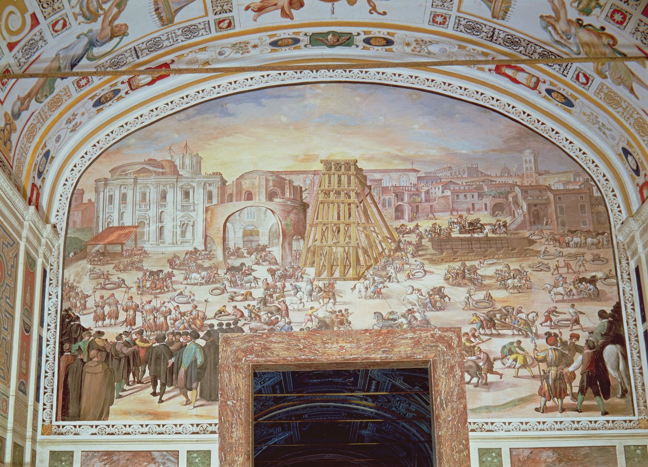Entfernung des Obelisken aus dem Zirkus von Nero von Italian School