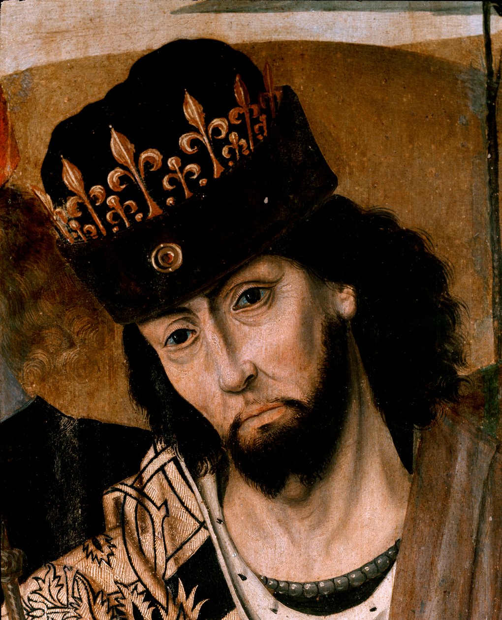 Darstellung von Robert I. von Anjou (1278-1343), König von Sizilien und Führer der Guelfenpartei (Detail) von Italian School