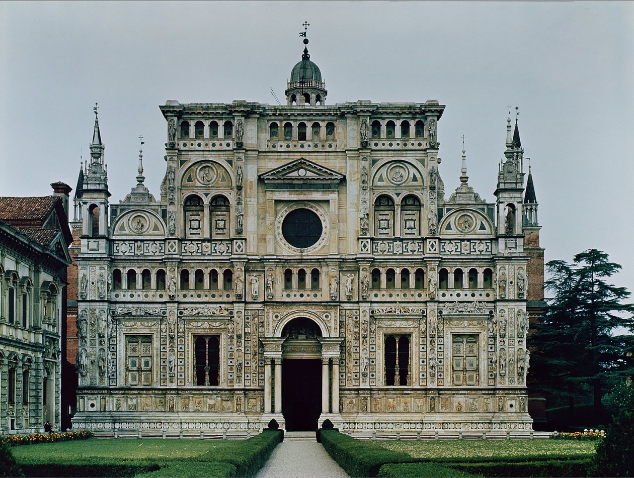 Bildschirmfassade des Kartäuserklosters, begonnen 1473 von Italian School
