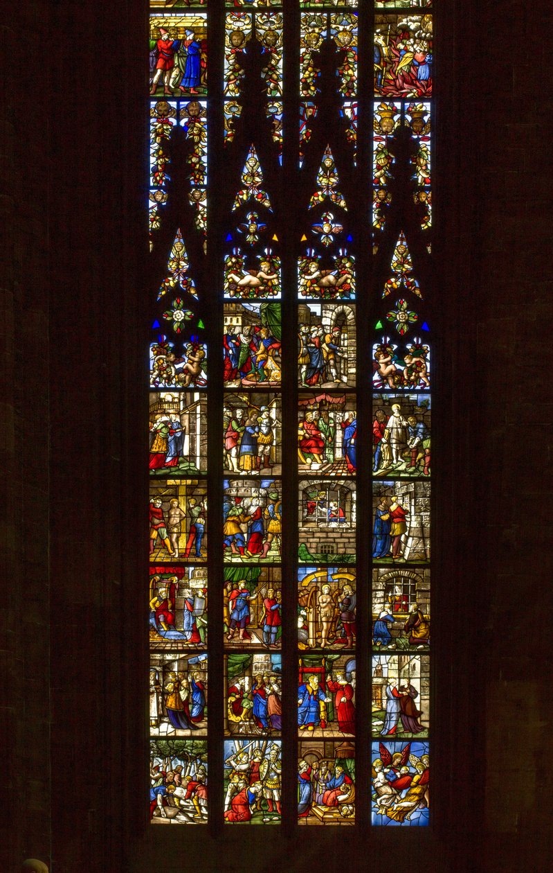 Geschichten der Heiligen Katharina von Alexandria (Glas) von Italian School