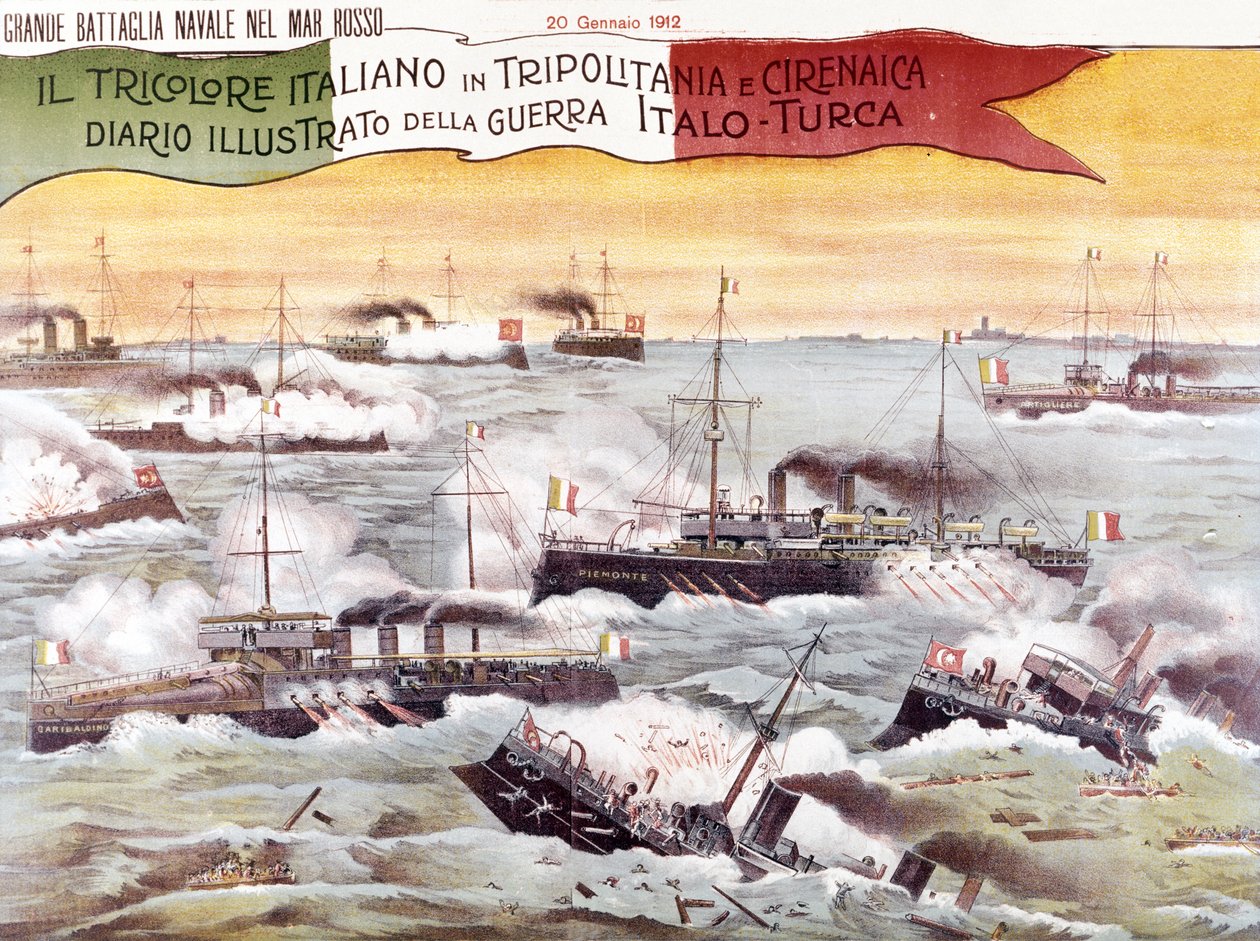 Die Schlacht von Kunfuda Bay von Italian School